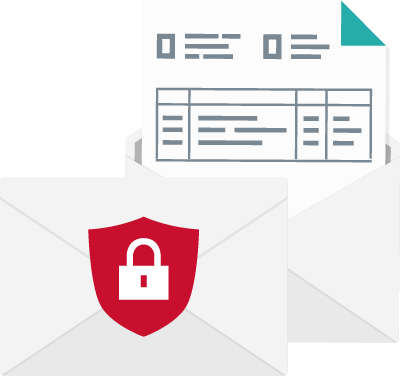 Send personal data securely by email