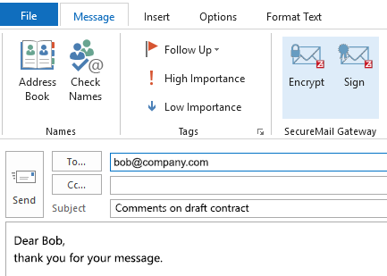 Z1 MyCrypt - optional client extension forMicrosoft Outlook