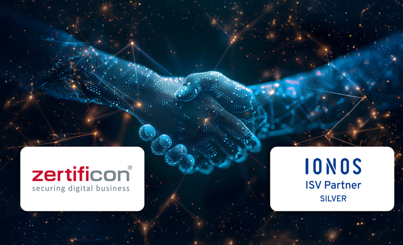 Zertificon ist IONOS ISV-Partner