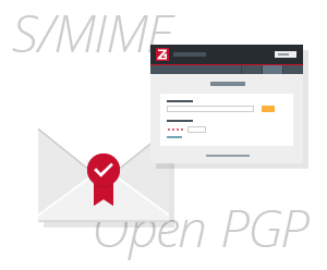 Sending encrypted emails to Zertificon