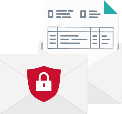 Send personal data securely by email