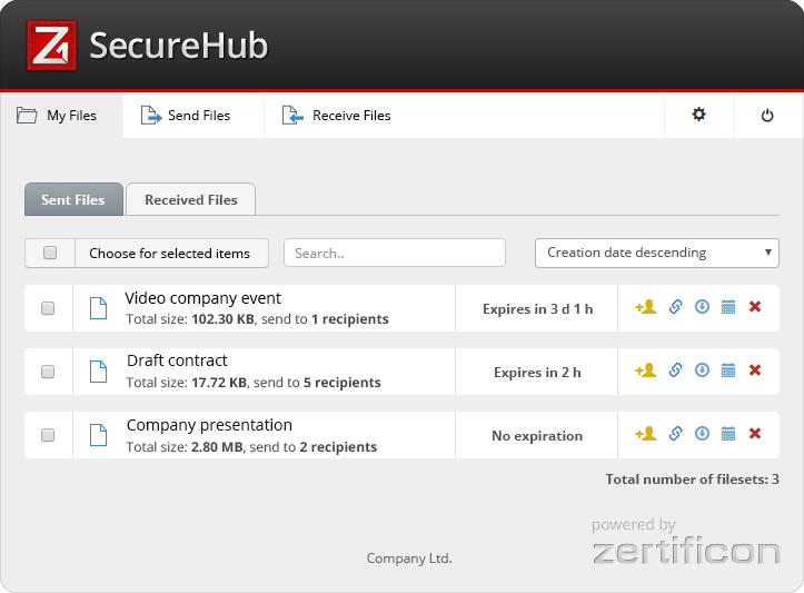 Secure data transfer for companies with Z1 SecureHub