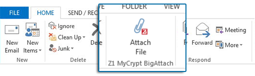 Z1 MyCrypt BigAttach for MS Outlook